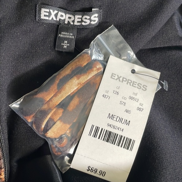 Express Animal Print Midi Dress Size M - Picture 14 of 16